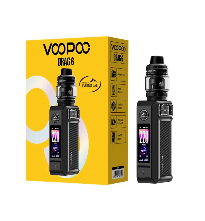 VooPoo Drag 6 Box Mod Kit | Vape Shop Gurgaon Vape Delivery Gurgaon