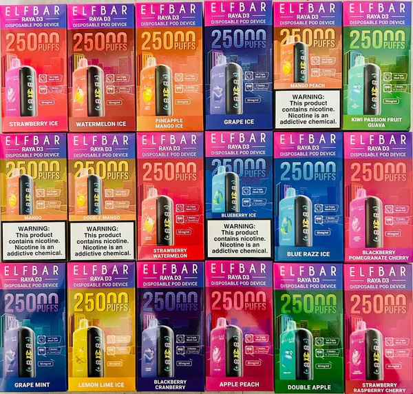 Elfbar Raya D3 25000 Puffs Vape (All Flavors) โ Buy Online in Gurgaon Vape Delivery Gurgaon